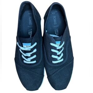 Toms Women’s Cordones Indio Black Heritage Canvas Fashion Sneaker 10